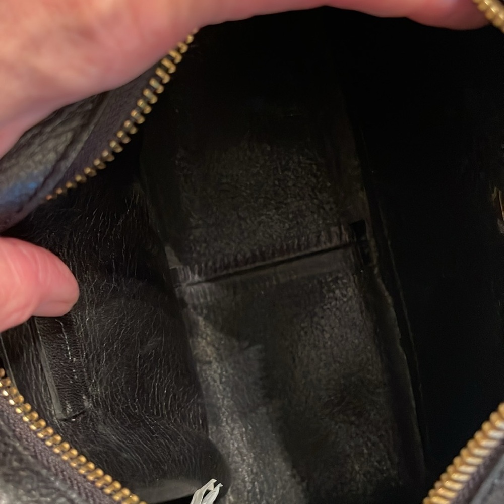 Madewell Transport Camera Bag Black Leather Crossbody Bag with Two Straps - Picture 13 of 17